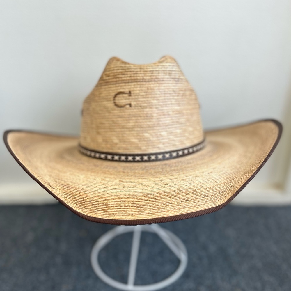 Cowboy hat!  Western hat.  Straw western hat by Charlie One Horse